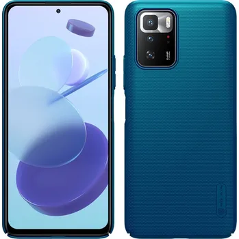 Pouzdro na mobilní telefon Nillkin Frosted pouzdro pro Xiaomi Redmi Note 10 Pro 5G (modré)