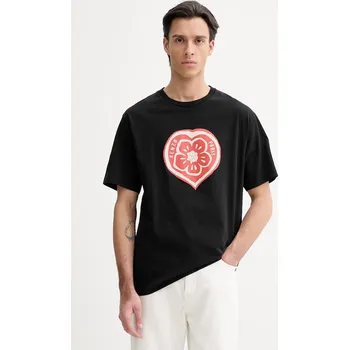 Bavlněné tričko Kenzo FG55TS2074SO černá 99X, vel. L