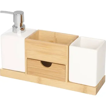 Dávkovač mýdla 4Living Cube, sada koupelnových doplňků