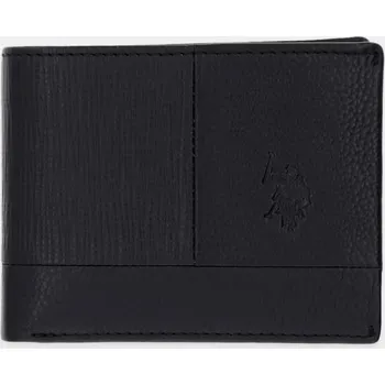 Peněženka Kožená peněženka U.S. Polo Assn. MANSFIELD WEU7M2704MHA černá 99X, vel. ONE SIZE