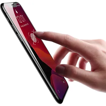 Pouzdro na mobilní telefon Baseus 0,23 mm zakřivené tvrzené sklo na obrazovku s hranami odolnými proti prasknutí Pro iP XS Max 6,5 palce 2 ks. Černá (SGAPIPH65-APE01)