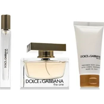 Dolce&Gabbana The One dárková kazeta: EDP 75 ml + tělové mléko 50 ml + EDP 10 ml pro ženy