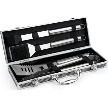 Příslušenství pro gril Grilovací náčiní, sada 4 ks, nerezová ocel, Leopold Vienna