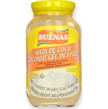 Omáčka Buenas Kokosové želé Nata De Coco 340g - Bílé