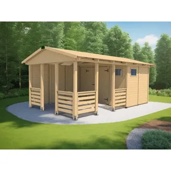 Zahradní altán Zahradní altán Herold A3355 BX Plus s boční stěnou (6,3 + 9,6 m2)