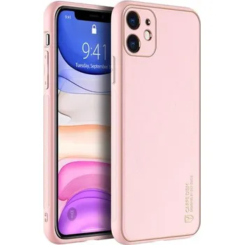 Pouzdro na mobilní telefon Dux Ducis Yolo Elegantní pouzdro z měkké TPU a PU kůže pro mini růžový iPhone 12