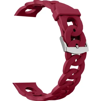 Ostatní příslušenství k chytrým hodinkám Madvell Silikonový řemínek Bloom červená růže 22mm