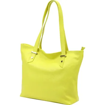 Kabelka Kožená kabelka limetková žlutá Luka KZ2257800