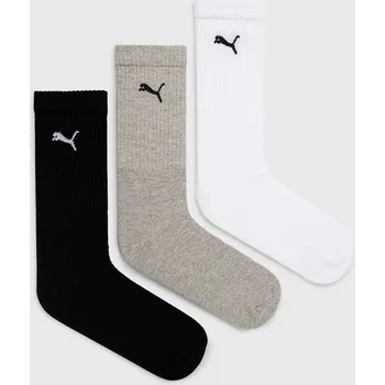 Pánské ponožky Ponožky Puma Sport Crew (3-pack) 907940 šedá 90X, vel. 35/38