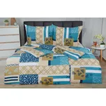 Povlečení mikrosatén ORNY modré