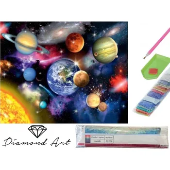 Mozaiková sada Malování s korálky 40x50cm Vesmír