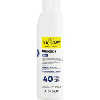Barva na vlasy Yellow Professional Alfaparf PEROXIDE 12% 150 ml - Krémová oxidační emulze - TECH+ YELLOW PROFESSIONAL