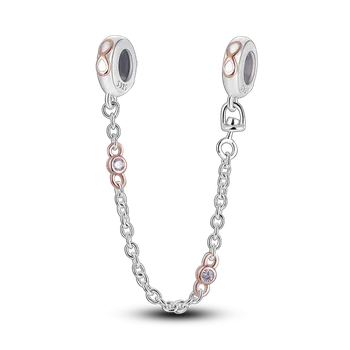 Korálek Prosperk Korálek stříbrný řetízkový nekonečno zlaté S3457