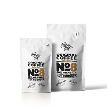 Káva Fixi Coffee No. 8 směs výběrové kávy Brazílie, Indie zrnková / sáček Doypack / 500 g