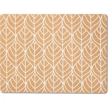 prostírání Zeller Prostírání korkové, listy bílé 40 × 30 cm