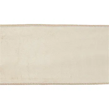 LAALU Stuha - luxusní, sametová/krémová, 10 cm x 9 m