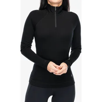 Dámská mikina Dámská funkční mikina Smartwool Classic Thermal Merino BL 1/4 Zip Boxed - black
