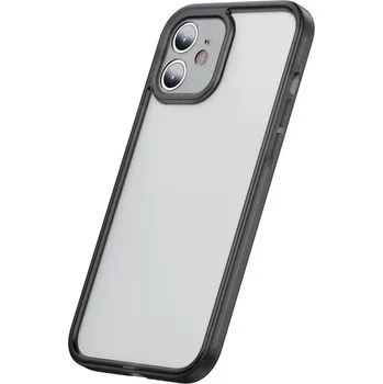 Pouzdro na mobilní telefon Baseus Odolné flexibilní gelové pouzdro Camera Lens Protector Case pro iPhone 12 mini černé (FRAPIPH54N-01)