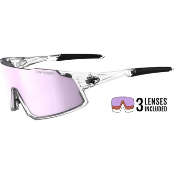 Sluneční brýle TIFOSI brýle Stash Crystal Clear (Clarion Purple/AC Red/Clear) Velikost: standard