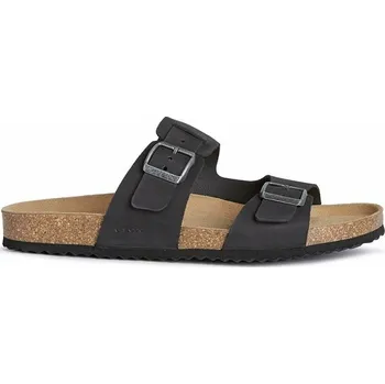 Pánské pantofle Semišové pantofle Geox U SANDAL GHITA B U159VB.00032.C9999 černá 99X, EUR 46