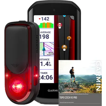 GPS navigace Garmin Edge 1050 + radar Varia RearVue 820 + dárek