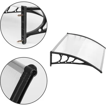 Střecha nad vchodovými dveřmi - polykarbonát Šířka: 80 cm | Délka: 100 cm