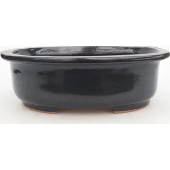 Květináč Keramická bonsai miska 26 x 22 x 8 cm šedá