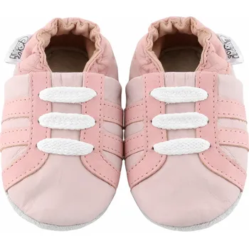 Capáčky CAPIKI Kožené capáčky 12-18 m (21) 14,2 cm TENISKY růžové