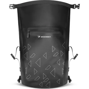 brašna na kolo Wozinsky voděodolný batoh na kolo kufr na kolo 2v1 23l černý (WBB31BK)