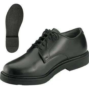 Pánské polobotky Polobotky k uniformě OXFORD ČERNÉ 7R - Skladem