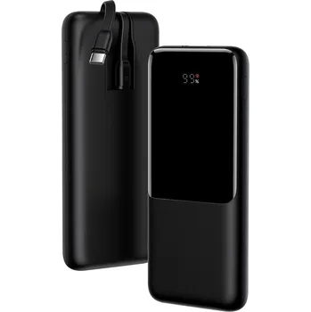 Pouzdro na mobilní telefon Baseus Elf Digital Display Power Bank Rychlé nabíjení 10000mAh 22,5W černá (PPJL010001)