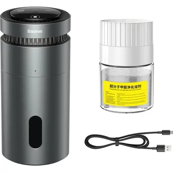 Pouzdro na mobilní telefon Baseus Ventilátor Breeze Osvěžovač vzduchu pro vozidla (s funkcí čištění formaldehydu) + 1 kazeta bílá (ACJHQ01-01)