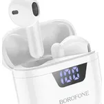 Borofone TWS BW05 bluetooth headset s čistým tónem bílá