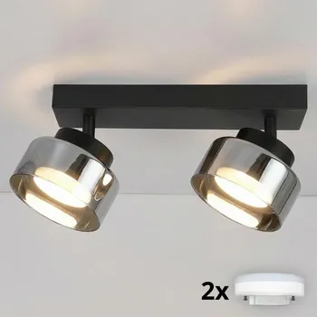 Bodové svítidlo Brilagi - LED Bodové svítidlo AURA LUX 2xGX53/30W/230V černá/kouřová