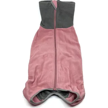 Obleček pro psa Vsepropejska Novak fleecová mikina pro psa na ZIP Barva: Růžová, Délka zad (cm): 41, Obvod hrudníku: 58 - 64 cm