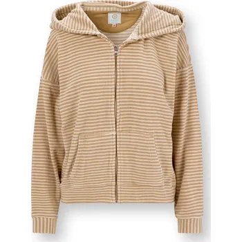 Dámské oblečení PIP Studio Nicolle mikina na zip Petite Sumo Stripe písková Velikost: XL