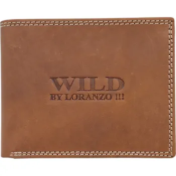 Peněženka Pánská kožená peněženka z pravé kůže WILD by Loranzo – více barev Barva: Světle hnědá