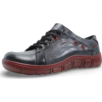 Dámská zimní obuv DÁMSKÉ POLOBOTKY KACPER 2-1166 678P+678+506+311 MODRÁ Barva: MODRÁ, Velikost: 40