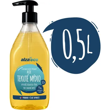 Péče o ruce AlzaEco Tekuté mýdlo Aloe Antibakteriální 500 ml