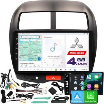 Autorádio Autorádio NCS D9 Mitsubishi ASX 2010-2016 Android Navigace 4GB LTE
