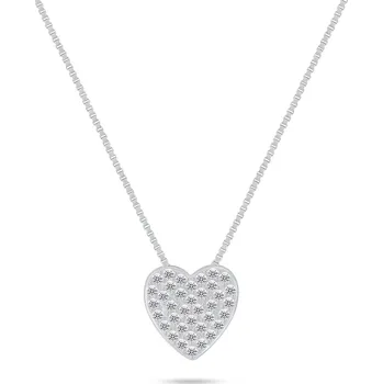 Oblečení a móda Brilio Silver Stříbrný náhrdelník s přívěskem Srdce NCL191W (Ag925/1000, 2,92 g)