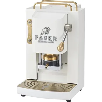 Kávovar Faber Pro Deluxe White Messing (3.0 PRO DLX WHT BRA)