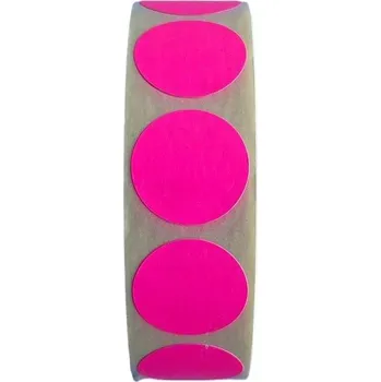 Kancelářské potřeby Victoria Růžová etiketa, průměr 20 mm, 1000 ks/ role