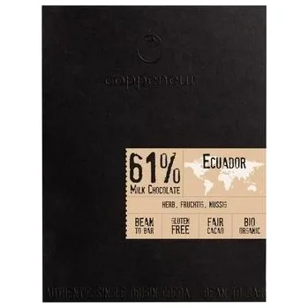 Fitness strava Ekvádor 61%, mléčná čokoláda, BIO