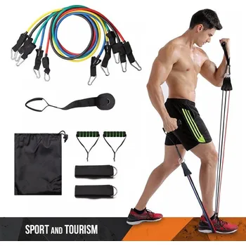 Expandér, 5 odporových proužků nastavitelný od 4,6 kg do 22,7 kg