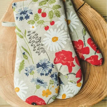 Chňapka Wooline Kuchyňská chňapka lněná, Vlčí máky