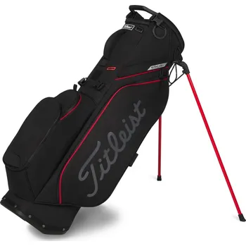 Golfový bag Titleist Players S4 StaDry stand bag, černo/červeno/graphite