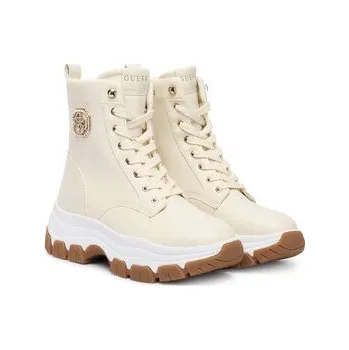 Dámské kozačky Kotníková obuv Guess FLFBNZ ELE12 Écru 36