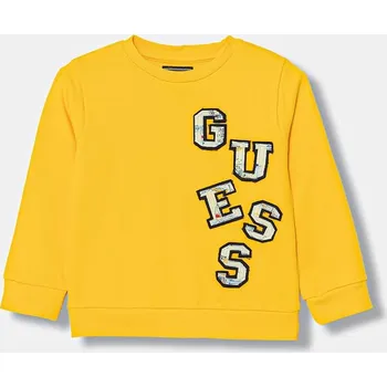 Chlapecké oblečení Dětská bavlněná mikina Guess N6GQ02.KA6R4.PPY2.M oranžová 22X, vel. 105-112