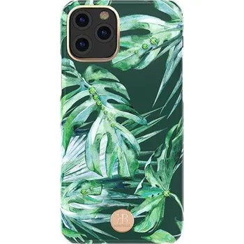 Pouzdro na mobilní telefon Kingxbar Pouzdro Blossom zdobené originálními krystaly Swarovski iPhone 11 Pro Max multicolor (Leaf)